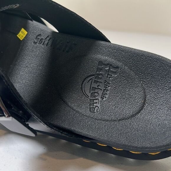Dr Martens MYLES BRANDO LEATHER BUCKLE SLIDE SANDALS - Picture 5 of 8